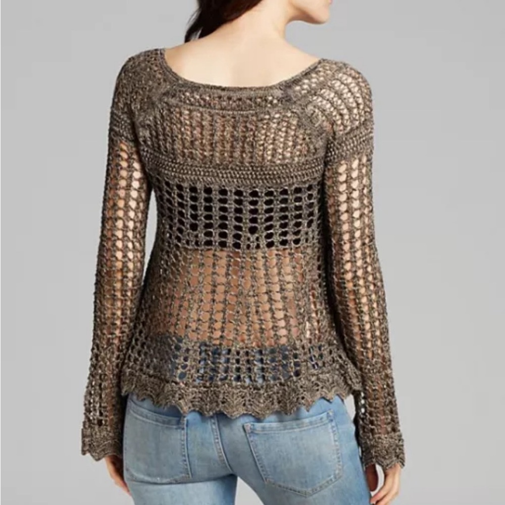 Free People - Women’s Annabelle Crochet Pullover Top Size Small - Picture 3 of 9